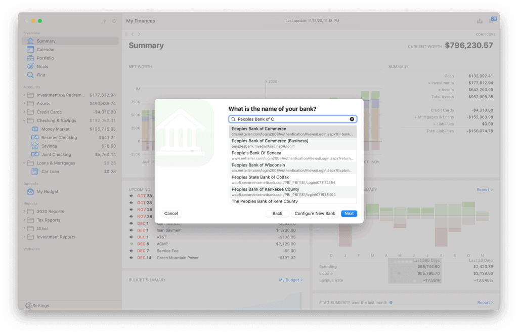 personal financial software for mac lion